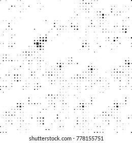 Grunge black and white pattern. Abstract monochrome vector background. Texture for print and design