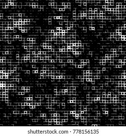 Grunge black and white pattern. Abstract monochrome vector background. Texture for print and design