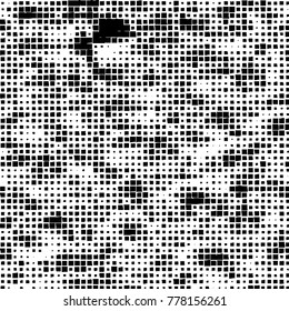 Grunge black and white pattern. Abstract monochrome vector background. Texture for print and design