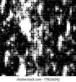 Grunge black and white pattern. Abstract monochrome vector background. Texture for print and design