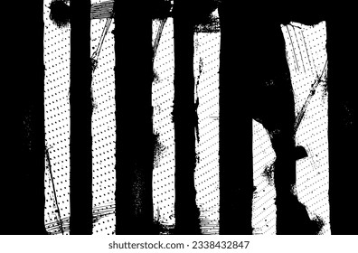 Grunge el patrón blanco y negro. Textura abstracta monocroma. Fondo oscuro de grietas, manchas, chips, líneas