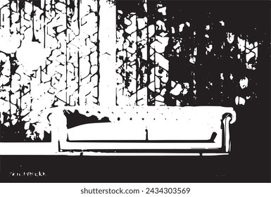 Grunge black and white pattern. Monochrome particles abstract texture.