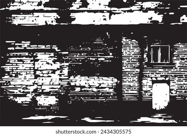 Grunge schwarz-weiß Muster. Monochrome Teilchen abstrakte Textur.