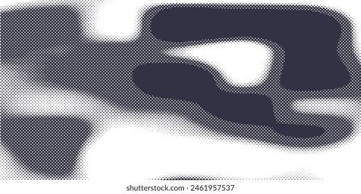 Grunge schwarz-weiß Muster. Monochrome Teilchen abstrakte Textur. Hintergrund von Rissen, Abnutzung, Spänen, Flecken, Tintenflecken, Linien. Dunkles Design