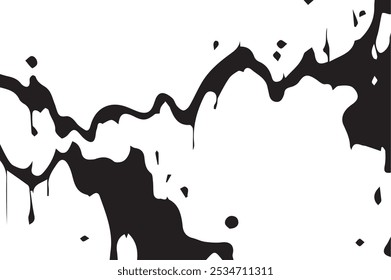 Grunge black and white pattern. Monochrome particles abstract texture. Background of cracks, scuffs, chips, stains, ink spots, lines. Dark design background surface. Gray printing element