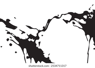Grunge black and white pattern. Monochrome particles abstract texture. Background of cracks, scuffs, chips, stains, ink spots, lines. Dark design background surface. Gray printing element
