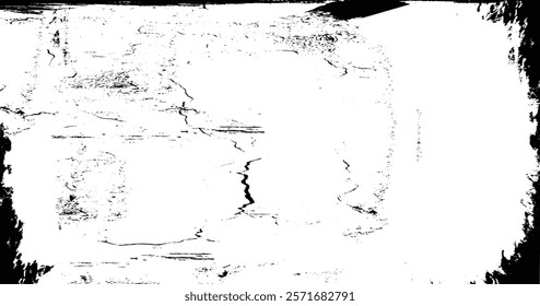 Grunge black and white pattern. Monochrome particles abstract texture. Vector Illustration. EPS10