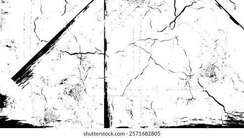 Grunge black and white pattern. Monochrome particles abstract texture. Vector Illustration. EPS10