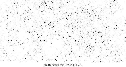 Grunge black and white pattern. Monochrome particles abstract texture. Background of cracks, scuffs, chips, stains, ink spots, lines. Dark design background surface. Gray printing element