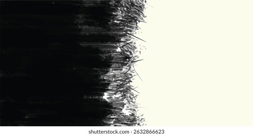 Grunge black and white pattern. Monochrome particles abstract texture. Background of cracks, scuffs, chips, stains, ink spots, lines. Dark design background surface. Gray printing element