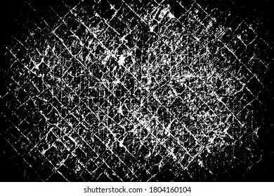 Grunge black and white. Pattern of old, faded basics