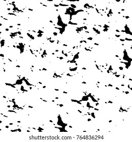Grunge black and white pattern vector. Abstract background monochrome. Elements cracks, scuffs, chips, lines, spots ink for printing of business cards, stickers, business cards, posters and design