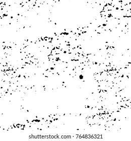 Grunge black and white pattern vector. Abstract background monochrome. Elements cracks, scuffs, chips, lines, spots ink for printing of business cards, stickers, business cards, posters and design