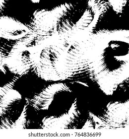 Grunge black and white pattern vector. Abstract background monochrome. Elements cracks, scuffs, chips, lines, spots ink for printing of business cards, stickers, business cards, posters and design