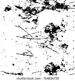 Grunge black and white pattern vector. Abstract background monochrome. Elements cracks, scuffs, chips, lines, spots ink for printing of business cards, stickers, business cards, posters and design