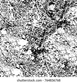 Grunge black and white pattern vector. Abstract background monochrome. Elements cracks, scuffs, chips, lines, spots ink for printing of business cards, stickers, business cards, posters and design