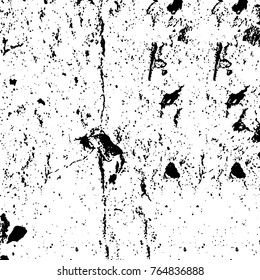 Grunge black and white pattern vector. Abstract background monochrome. Elements cracks, scuffs, chips, lines, spots ink for printing of business cards, stickers, business cards, posters and design