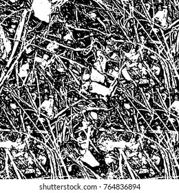 Grunge black and white pattern vector. Abstract background monochrome. Elements cracks, scuffs, chips, lines, spots ink for printing of business cards, stickers, business cards, posters and design