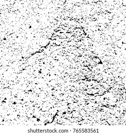Grunge black and white pattern vector. Abstract background monochrome. Elements cracks, scuffs, chips, lines, spots ink for printing of business cards, stickers, business cards, posters and design