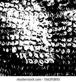 Grunge black and white pattern vector. Abstract background monochrome. Elements cracks, scuffs, chips, lines, spots ink for printing of business cards, stickers, business cards, posters and design