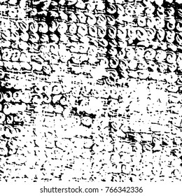 Grunge black and white pattern vector. Abstract background monochrome. Elements cracks, scuffs, chips, lines, spots ink for printing of business cards, stickers, business cards, posters and design