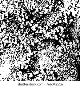 Grunge black and white pattern vector. Abstract background monochrome. Elements cracks, scuffs, chips, lines, spots ink for printing of business cards, stickers, business cards, posters and design
