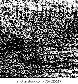 Grunge black and white pattern vector. Abstract background monochrome. Elements cracks, scuffs, chips, lines, spots ink for printing of business cards, stickers, business cards, posters and design