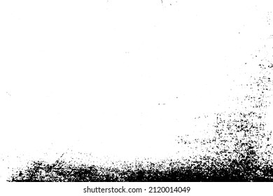Grunge black and white scratched textured background. Abstract messy and distressed element. (vector)
