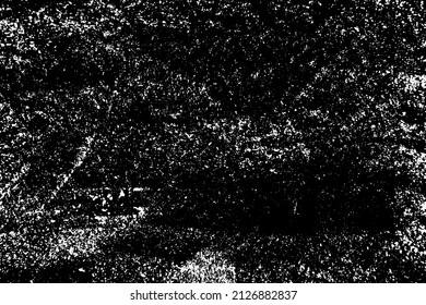 Grunge black and white scratched textured background. Abstract messy and distressed element. (vector)
