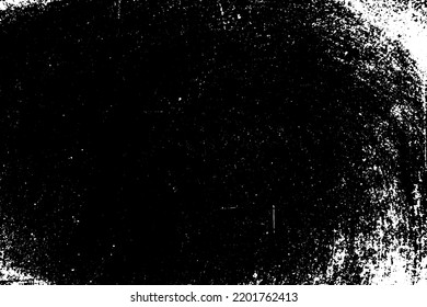 Grunge black and white scratched textured background. Abstract messy and distressed element. (vector)
