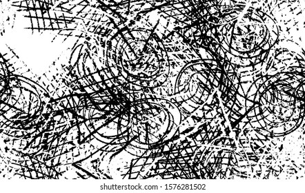 Grunge black and white seamless. Abstract monochrome texture