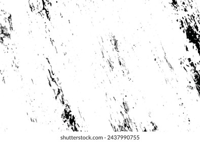 Grunge black and white seamless pattern. Monochrome abstract texture. Background of cracks, scuffs, chips, stains, ink spots, lines. Dark design background surface. Gray printing element.