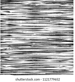 Grunge black and white stripe pattern.  Distressed Texture. Vintage Background. Vector illustration.