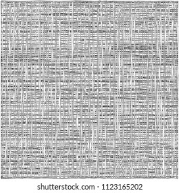 Grunge black and white stripe pattern. Distressed Texture. Vintage Background. Vector illustration.