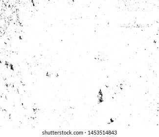 Grunge black and white texture. Abstract vector monochrome  background pattern of cracks, chips, scratches, stains, scuffs.