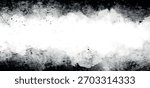 Grunge Black and White Texture Background – Distressed Ink Splash Border, Rough Concrete Noise, Vintage Grunge Frame, Abstract Dirty Textured Banner for Design, Poster, and Graphic Layouts