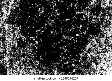 Grunge black and white texture background (Vector). Use for decoration, aging or old layer