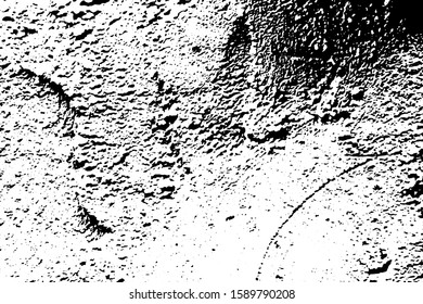Grunge black and white texture background (Vector). Use for decoration, aging or old layer