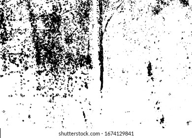Grunge black and white texture background (Vector). Use for decoration, aging or old layer