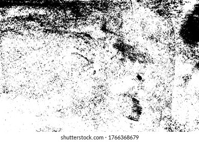 brüchiger schwarz-weißer Texturhintergrund (Vektorgrafik). Verwendung für Dekoration, Alterung oder Alt