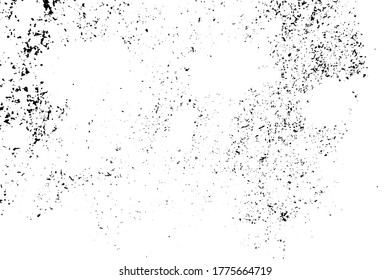 Grunge black and white texture background (Vector). Use for decoration, aging or old layer