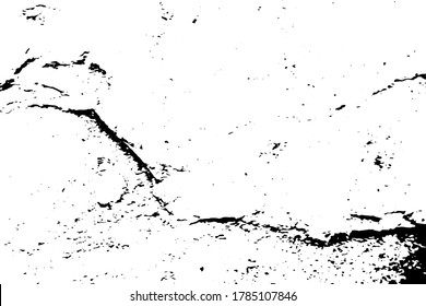 Grunge black and white texture background (Vector). Use for decoration, aging or old layer