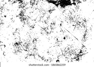 brüchiger schwarz-weißer Texturhintergrund (Vektorgrafik). Verwendung für Dekoration, Alterung oder Alt