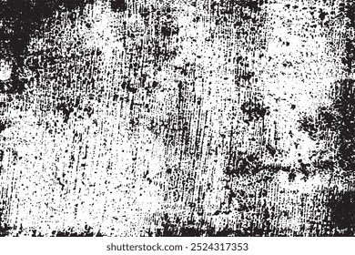 Grunge Black and White Texture Background with Cracks, Chips, and Scuffs