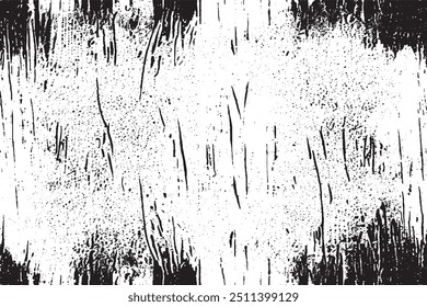Grunge Black and White Texture with Cracks, Scuffs, and Ink Spots – Monochrome Abstract Background