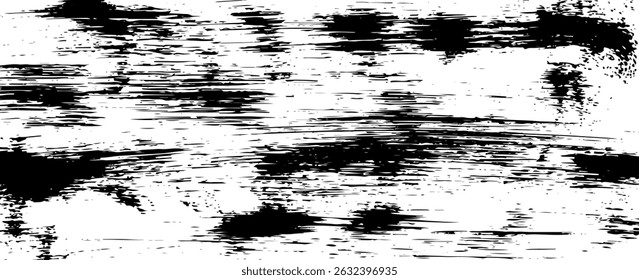 Grunge textura en blanco y negro. Fondo angustiado de superposición de polvo desordenado oscuro. Diseño de Vector de Create abstracto punteado, rayado, ruido y grano. Vectores