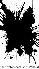 Grunge la textura en blanco y negro. Dibujo de una vieja superficie desgastada. Fondo sucio de la ciudad