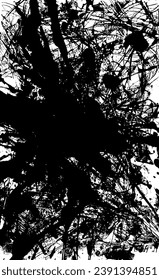 Grunge schwarz-weiße Textur. Zeichnen einer alten abgenutzten Fläche. Schmutziger Stadthintergrund