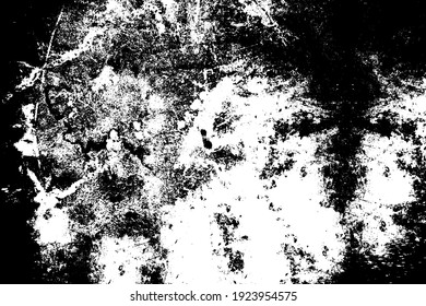 Grunge black and white. The grunge texture is monochrome. Pattern of dirt, dust, cracks, chips. Worn old surface