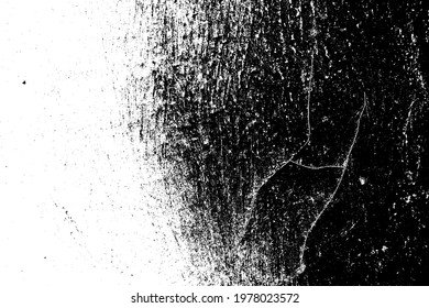 Grunge black and white. The grunge texture is monochrome. Pattern of dirt, dust, cracks, chips. Worn old surface